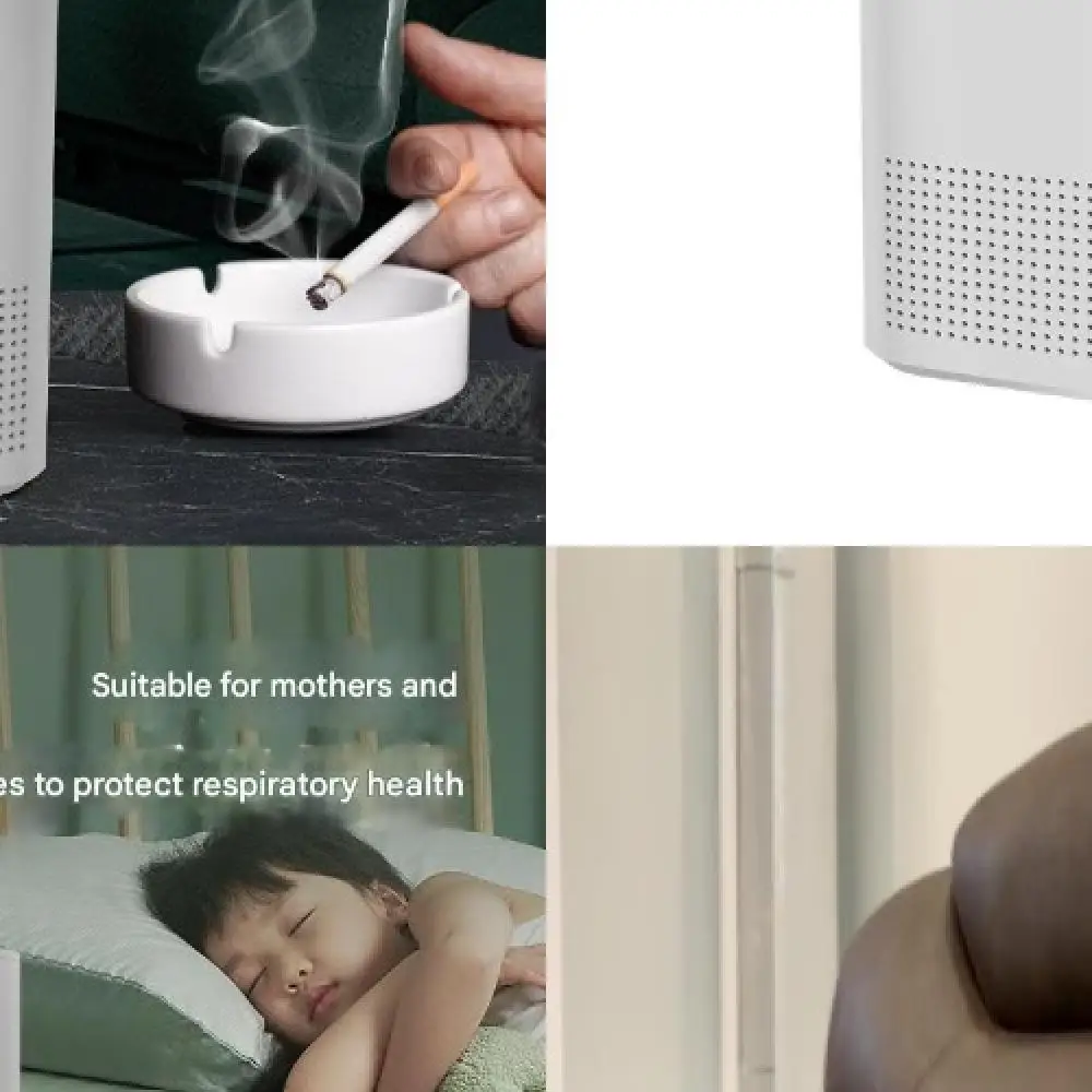 

Portable Air Purifier for Smoke, Allergies, Dust, Pollen & Odors - Compact Indoor Air Cleaner for Home & Office