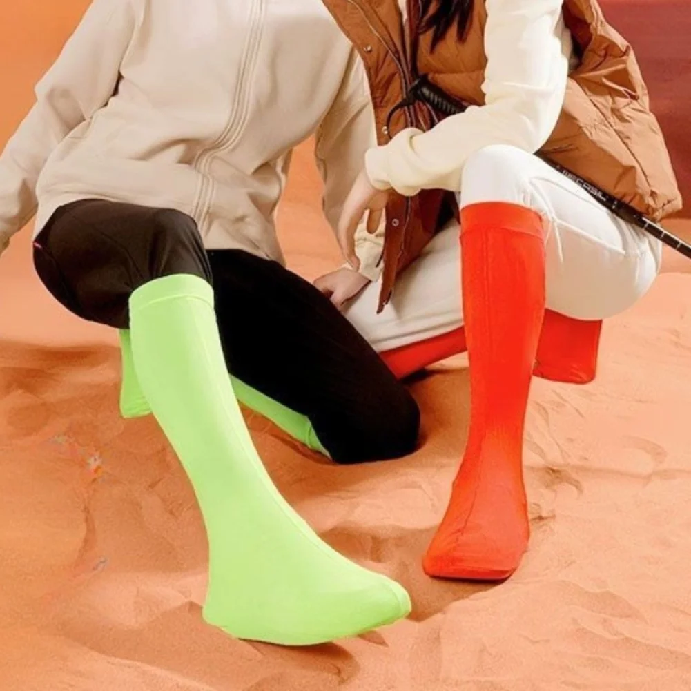 2 pares de cubrezapatos de caña alta para niños, ligeros y transpirables, para prevenir la entrada de arena del desierto, ideales para jugar en la arena y excursiones en las montañas.