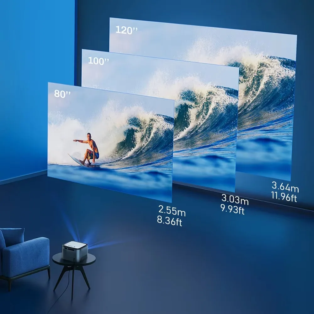 التركيز التلقائي X25 كامل HD واي فاي العارض الذكية 1080P واي فاي 4K فيديو العارض LCD جهاز عرض LED للمسرح المنزلي