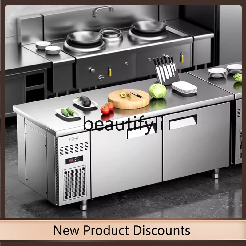 

A61 Commercial stainless steel chopping plate freezing flat cooling console restaurant air cooler fresh-keeping refrigerator