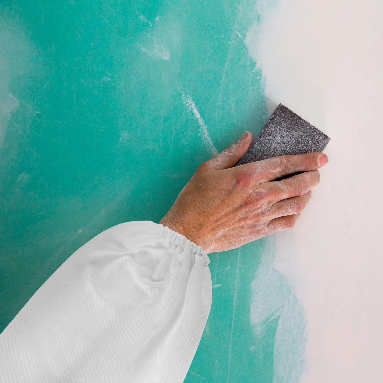 

1Pair Sandblasting Sleeves Canvas Arm Protective Gloves Work Sleeves Suitable for Sandblasting Cabinet Maintenance