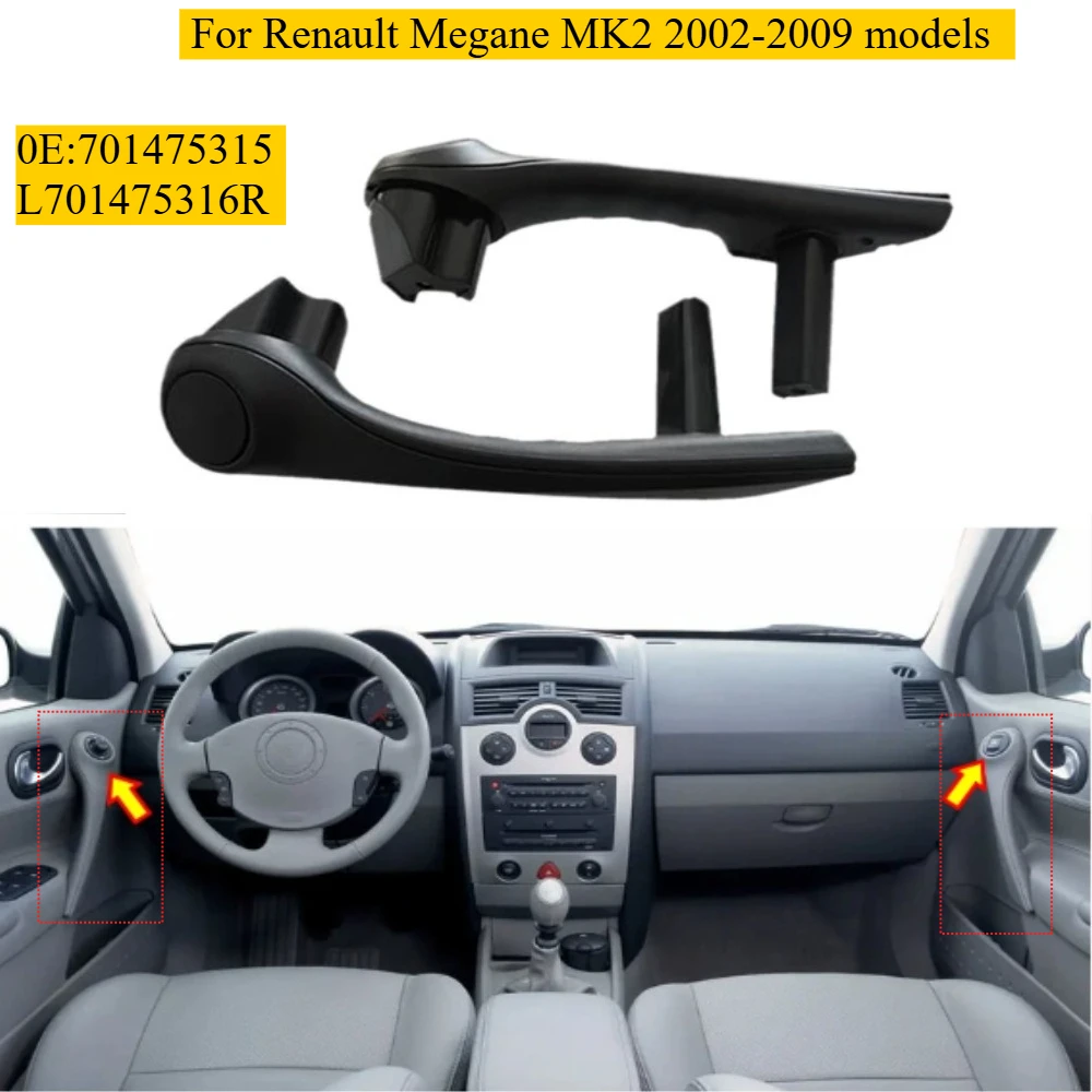 

7701475316 For Megane MK2 2002 2003 2004 2005 2006 2007 2008 2009 Replacement Front Inner Door Hold Handle 7701475315