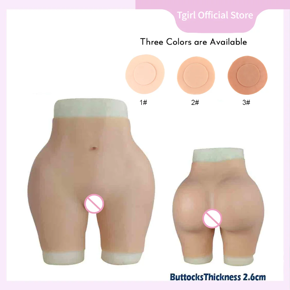 Tgirl Fake Butt Silicone Hip Vagina Panties Cosplay Sexy African Woman Underwear for Crossdresser Transgender Shemale Drag Queen