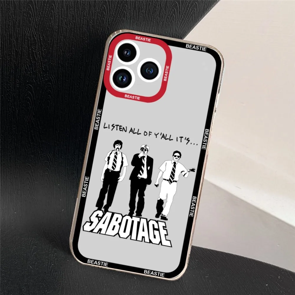 Beastie Boys Pop Hip Hop Band Phone Case For iPhone 11 12 Mini 13 14 15 Pro Max Transparent Shell image 4