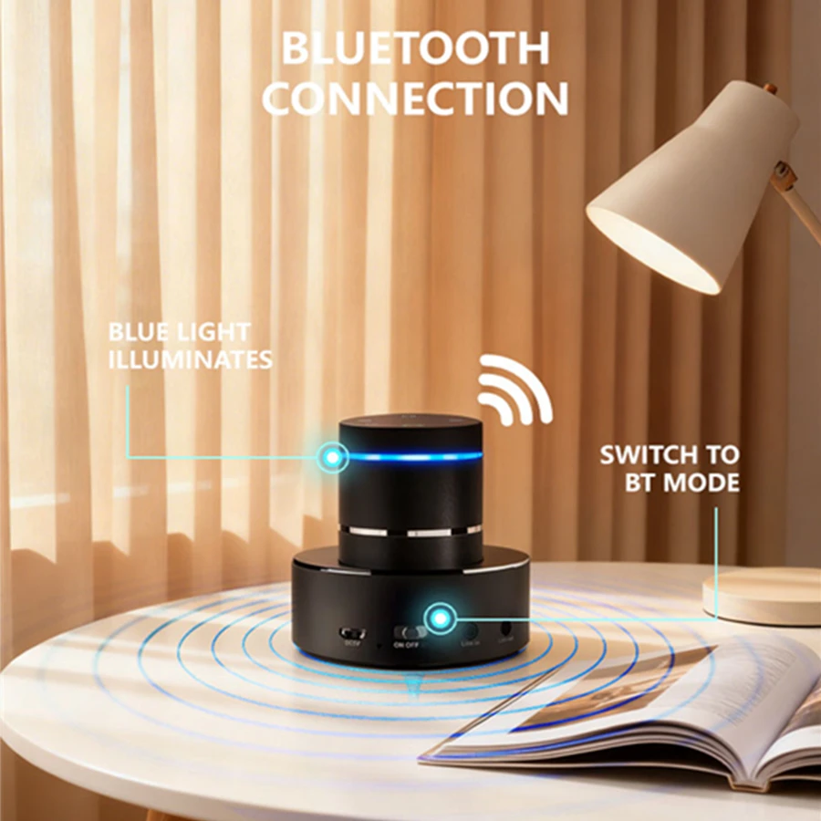 Adin 26w Neighbors Vibration Resonance Large Speaker Bluetooth Music Bass Wireless Subwoofer Metal Portable Speakers Column Box