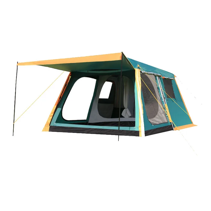 Tent outdoor fully automatic two rooms and one living room thickened portable camping equipment camping overnight rain sun