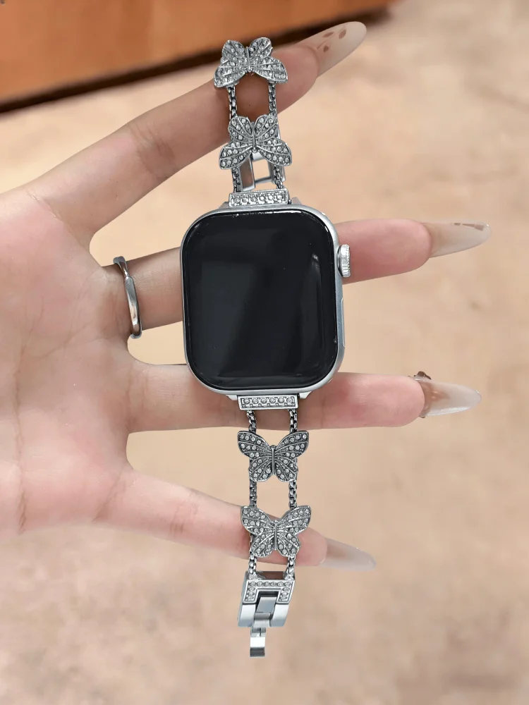 

Простой и роскошный ремешок, совместимый с ремешками iWatch 38 мм, 40 мм, 41 мм, 42 мм, 44 мм, 45 мм, 49 мм, модный ремешок ручной работы.