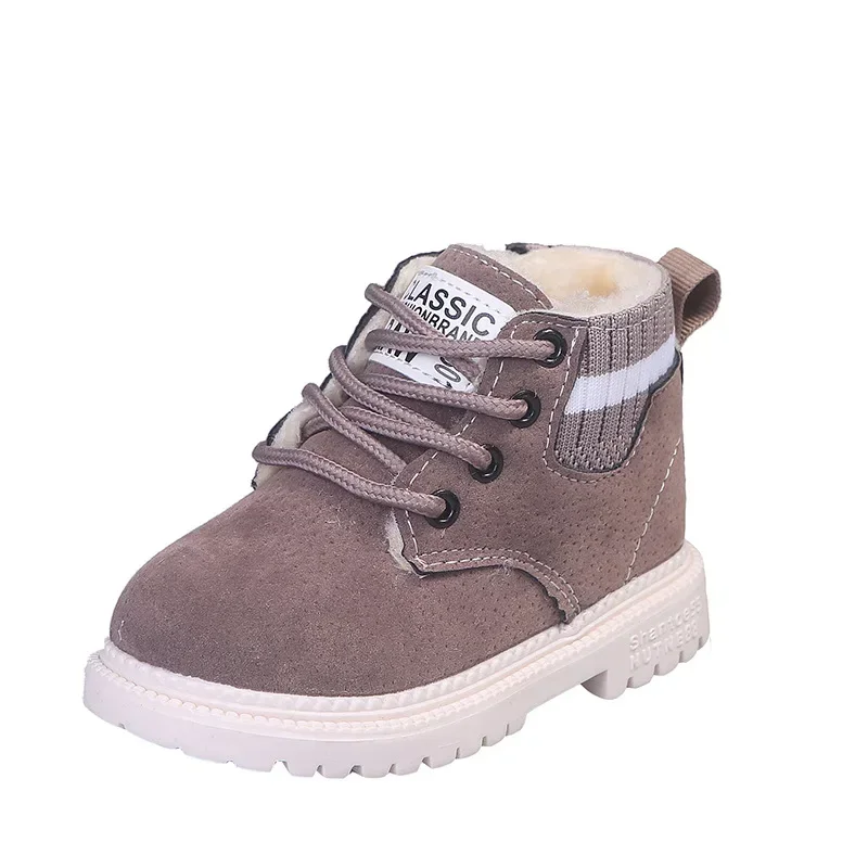 Scarpe Casual per bambini stivali autunno inverno scarpe per ragazzi moda pelle morbida antiscivolo stivali per ragazze 21-30 scarpe da corsa