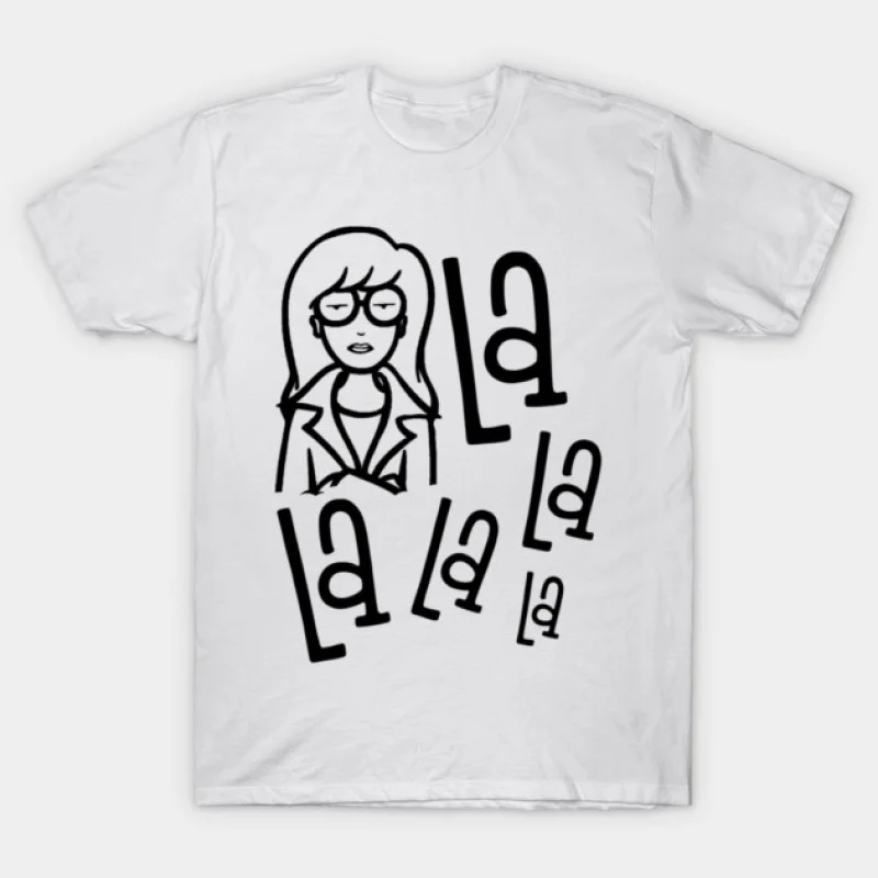 0331 Retro Sick sad world Daria MTV Gift t shirt 90s Nostalgia cartoon Graphic Clothes 100% cotton printed Y2K clothing