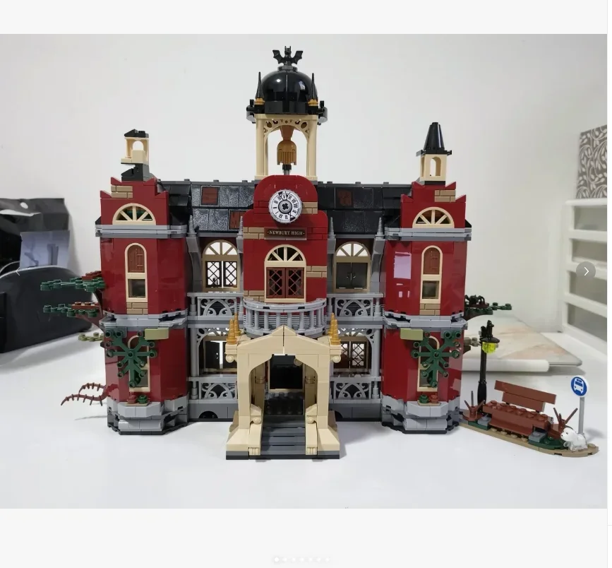 2024 new 70425 Newbury Haunted High School  Model Building Blocks Kit Bricks Creative Boys Adult Birthday Gifts