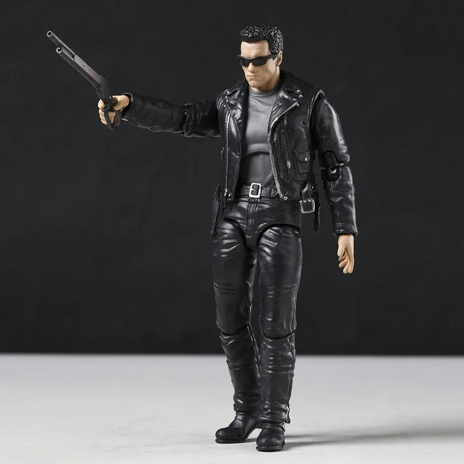 MAFEX No.199 Terminator 2: Judgement Day T-800 (T2 Ver.) Action Figure PVC Collection Model Toys Brinquedos