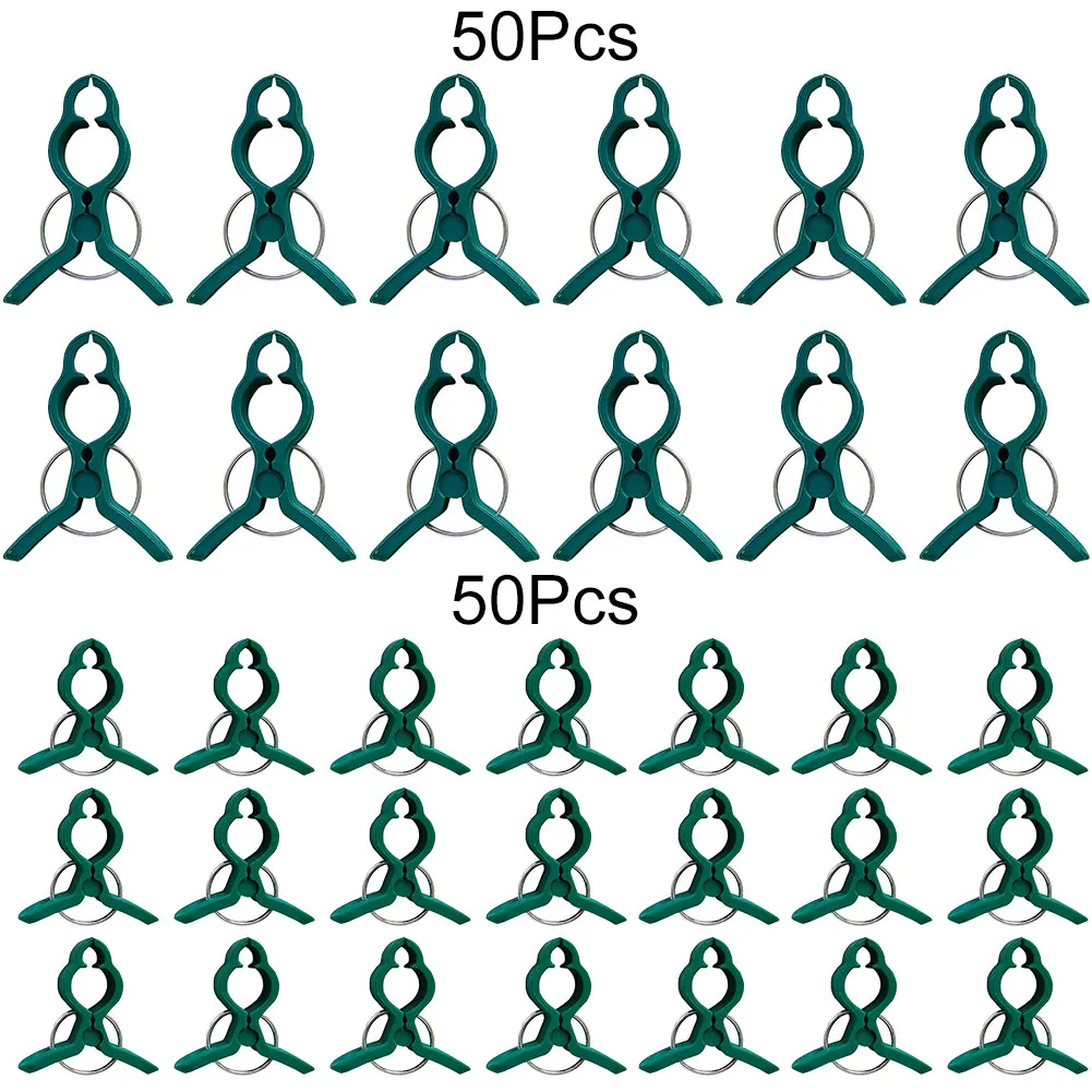 

50 шт., многоразовые зажимы для растений