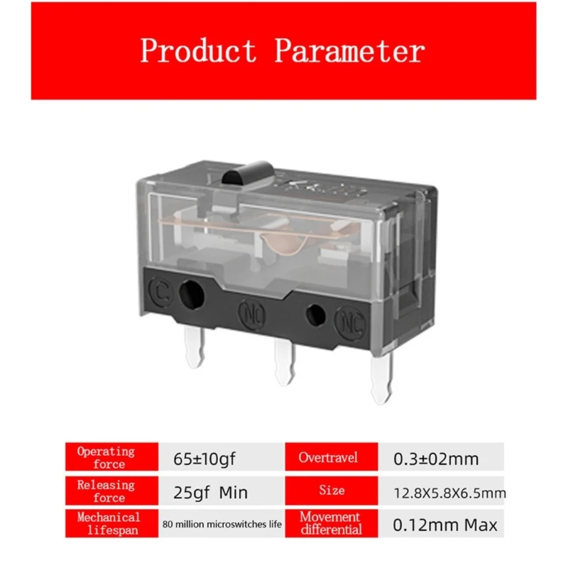 F3KE Kailh GM8.0 مفاتيح صغيرة Microswitch موصلات ذهبية زر الماوس الصغير Swicth