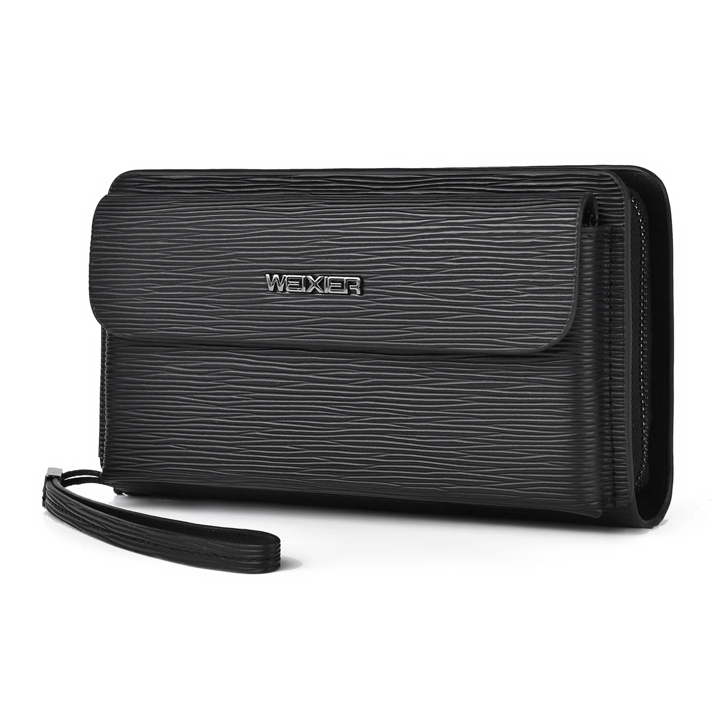 New Men's Magnetic Clutch Wallet Large Capacity Pull-Out Premium Handbag Money Clip Card Holder Organizer