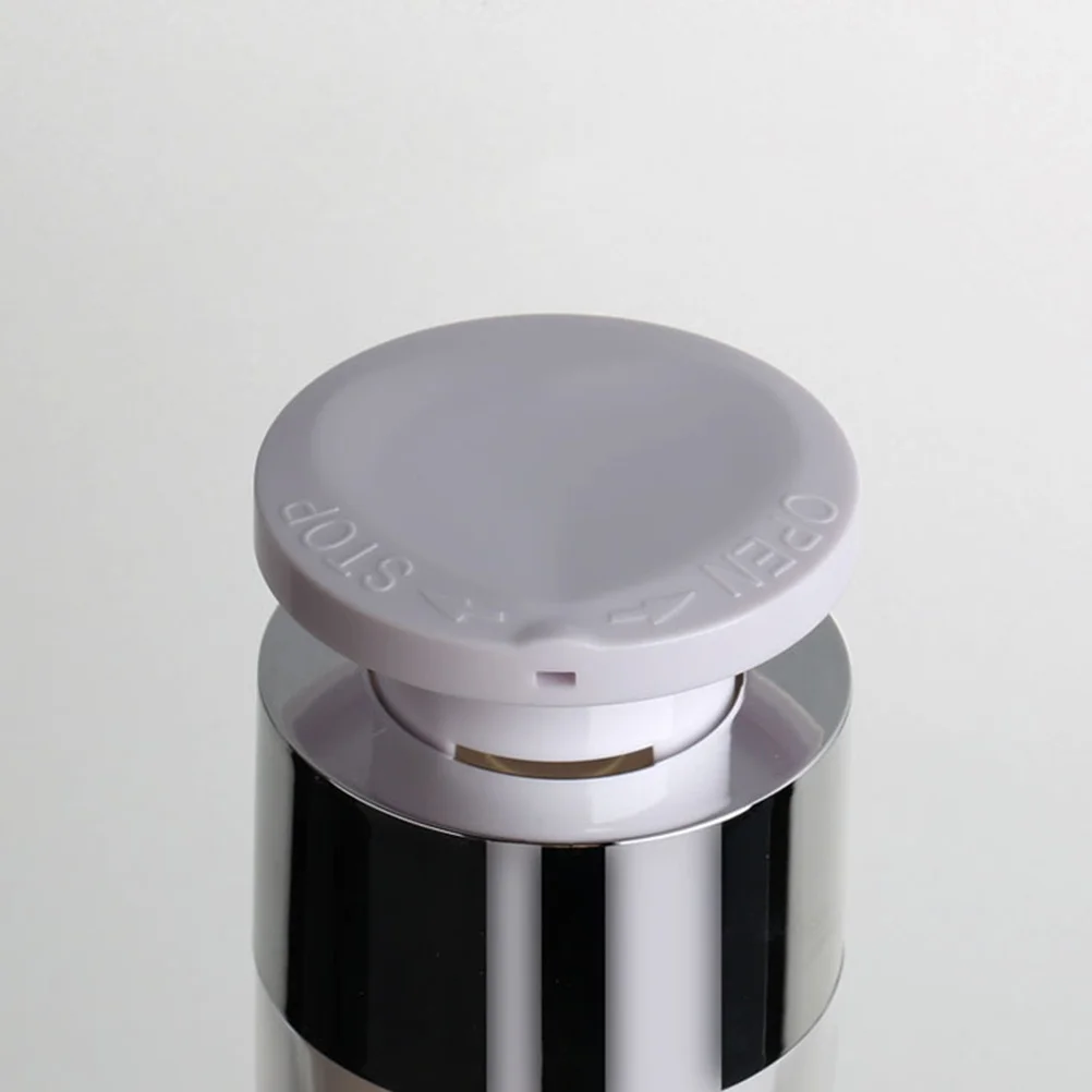 

2Pcs Vacuum Seal Travel Bottles 30ml Plastic Bamboo Leakproof Refillable Containers for Lotion Shampoo Makeup Remover