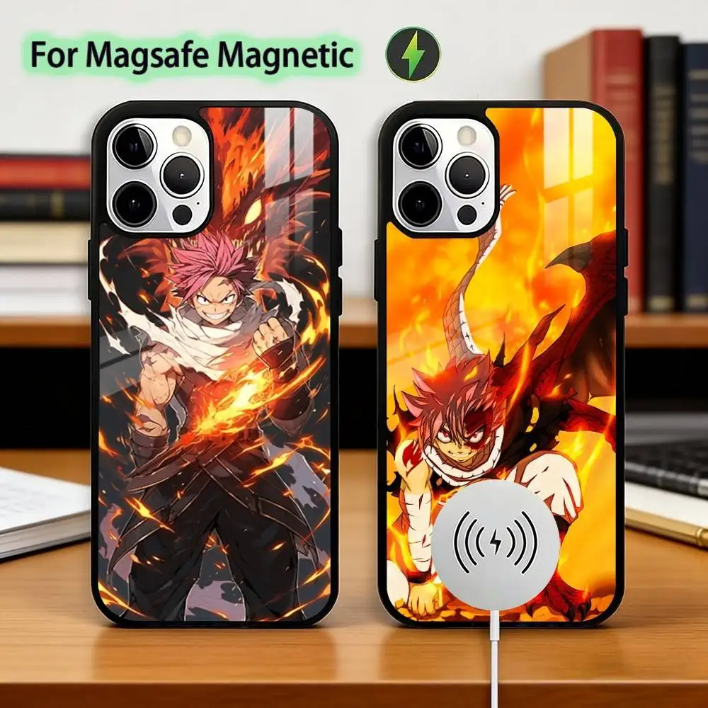 

Fairy Tail Natsu Dragneel Phone Case For iPhone17,16,15,14,13,12,11 Plus,Pro Magnetic with Magsafe Wireless Charging