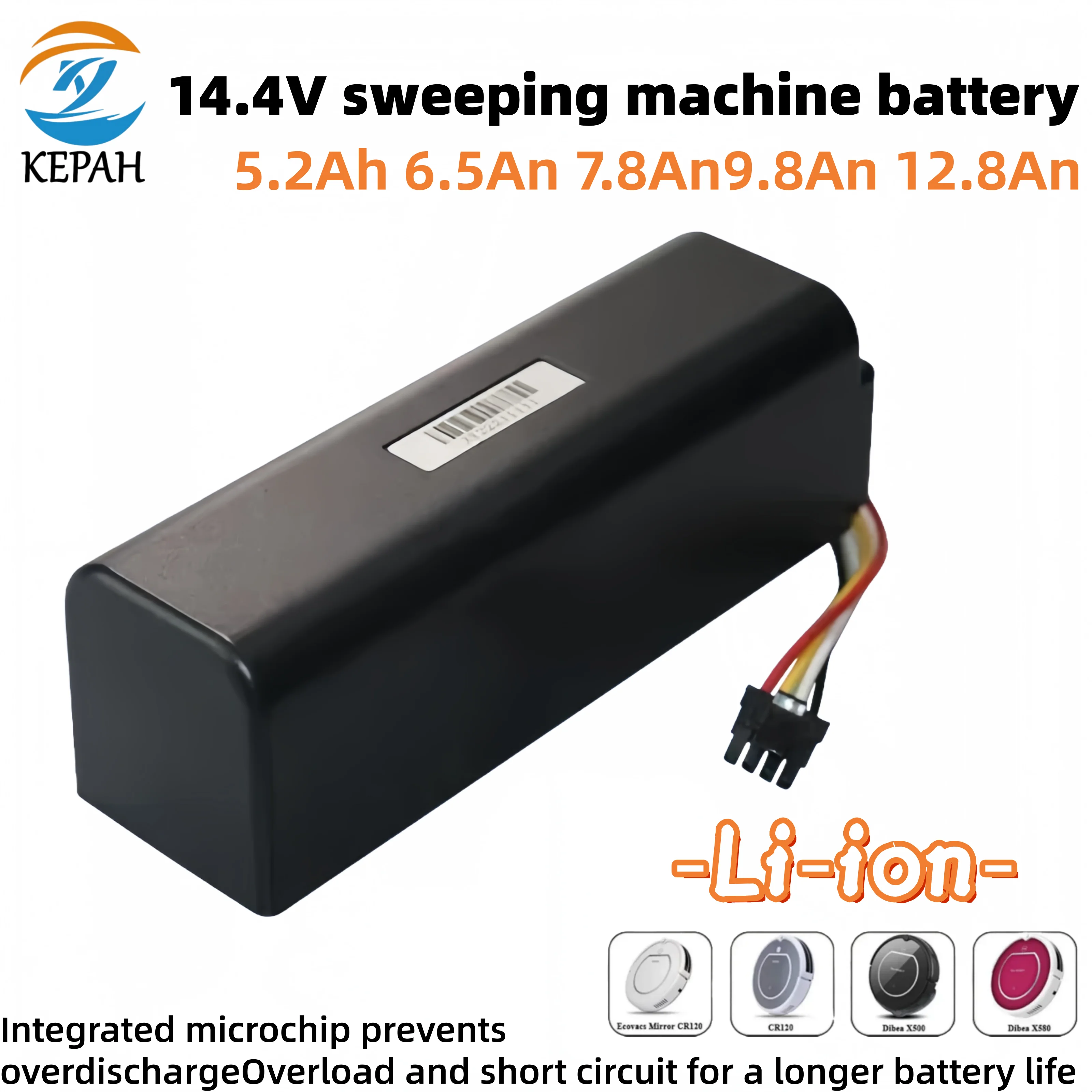 

14,4 В XJT-4S2P-5200 Сменный аккумулятор для робота-пылесоса mijia Xiaomi Roborock S55 S60 S65 S50 S51 S5 MAX S6 Запчасти