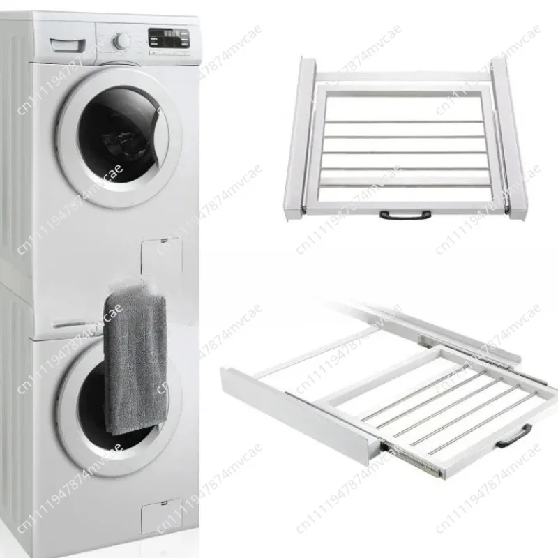 Washer dryer stacking rack, washing machine rack