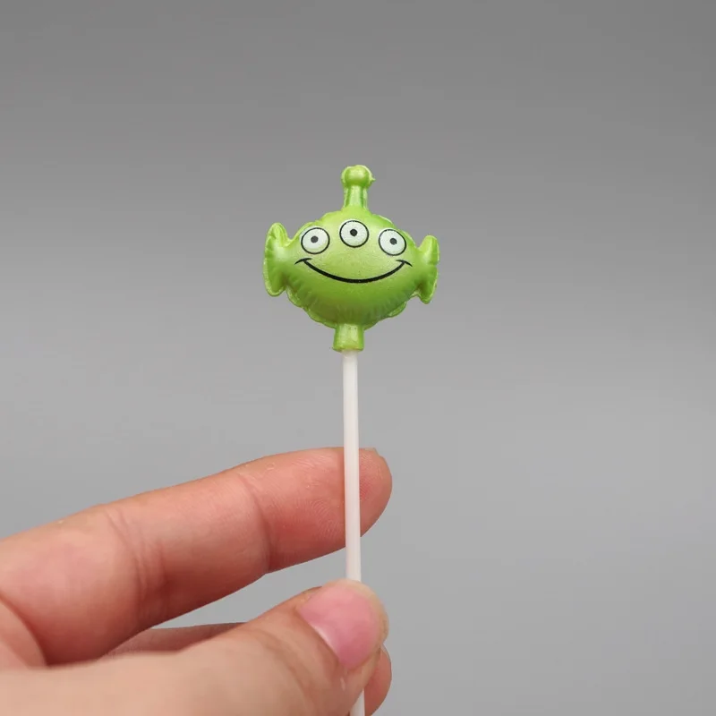 8cm Disney Toy Story Three Eyed Monster Alien Five Pointed Star Balloon Cartoon Lovely Doll Model Toy Micro Scene DIY Ornament