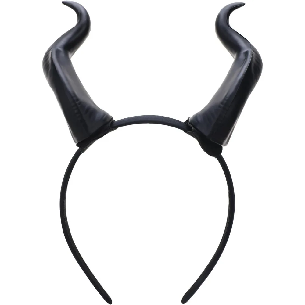 Devil Horns Headband for Adult - Demon Horns Headband for Halloween Cosplay Outfit Renaissance Photo Shoot Props