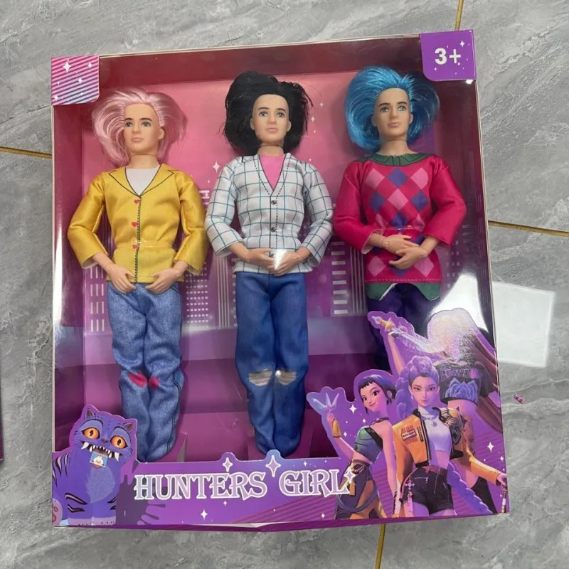 2025 NUOVI giocattoli della bambola Kpop Demon Hunters Action Figure Toy Saja-Boys Bella principessa Baby Girl Dolls Giocattolo di plastica fai da te per le ragazze