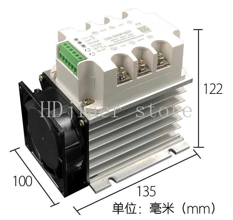 

Three Phase AC Voltage Regulating Module Power Regulator SCR Solid State Relay