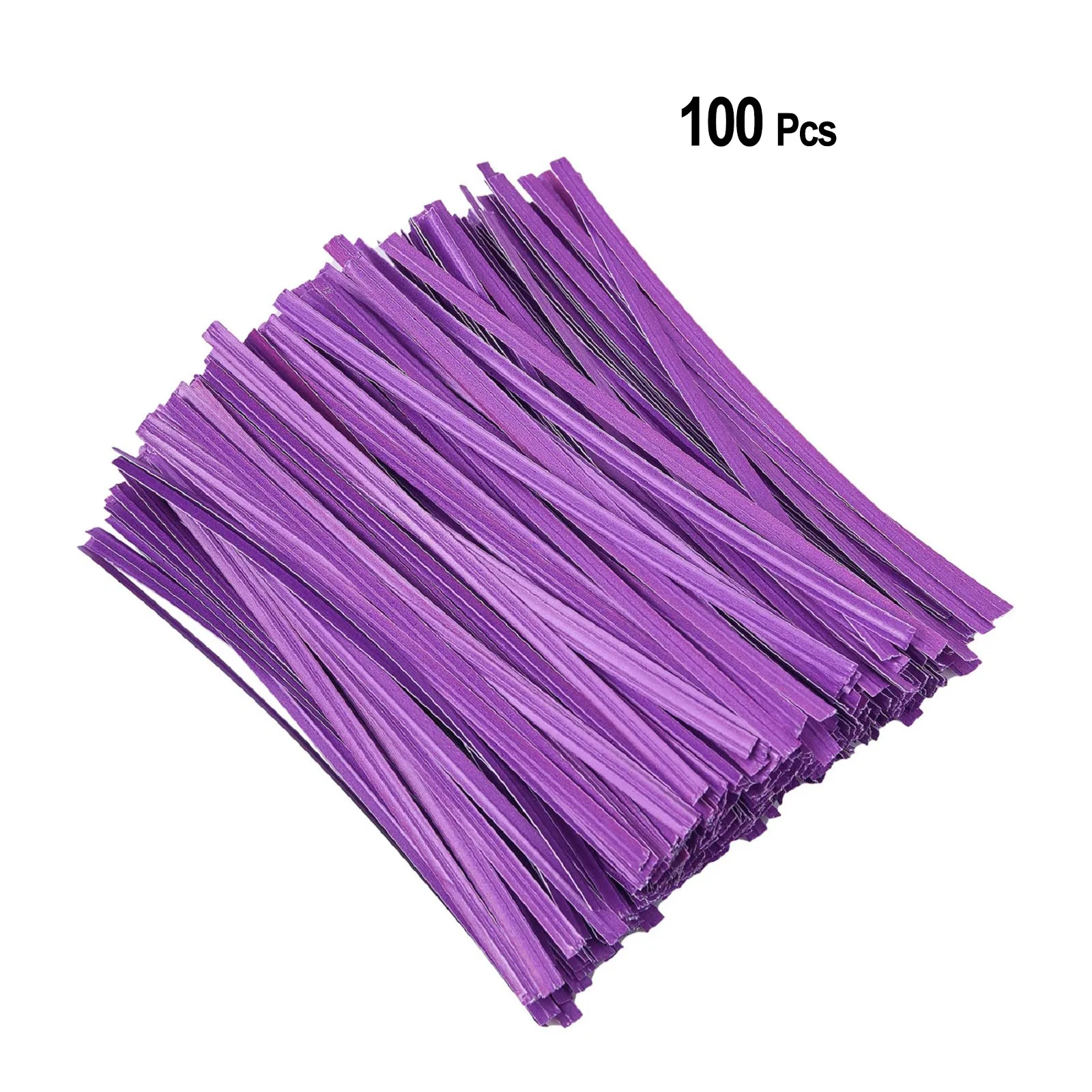 100/1000pcs purple Twist Ties for lavender, Reusable Cookies Candy Bags Baking Packaging Ligation Dessert Sealing Twist Ties