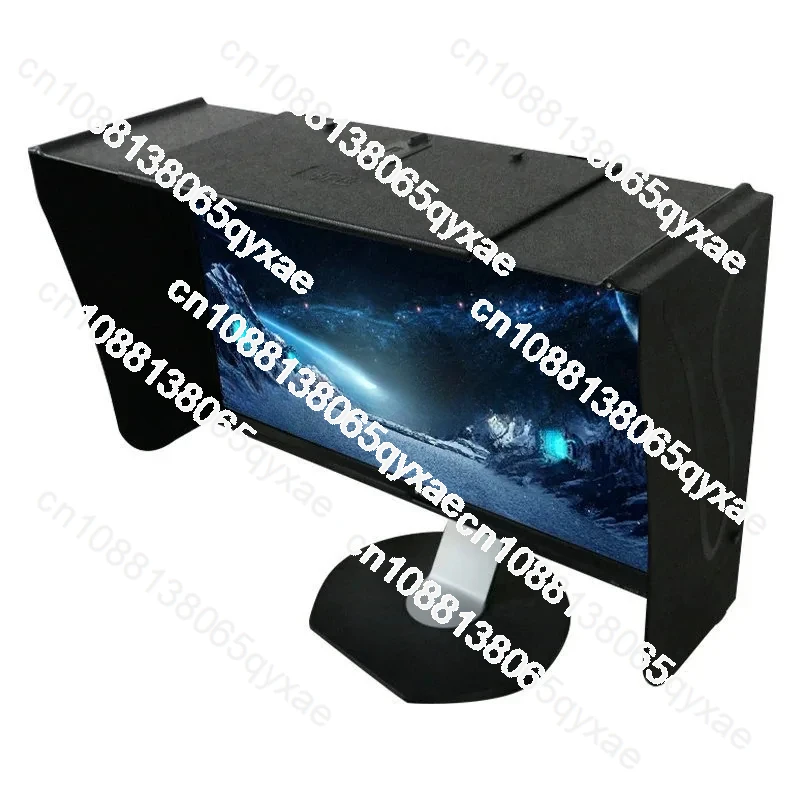 Computer Monitor Hood Desktop 17-27-Inch 41-66cm Width Sun Visor Printing and Repairing Design