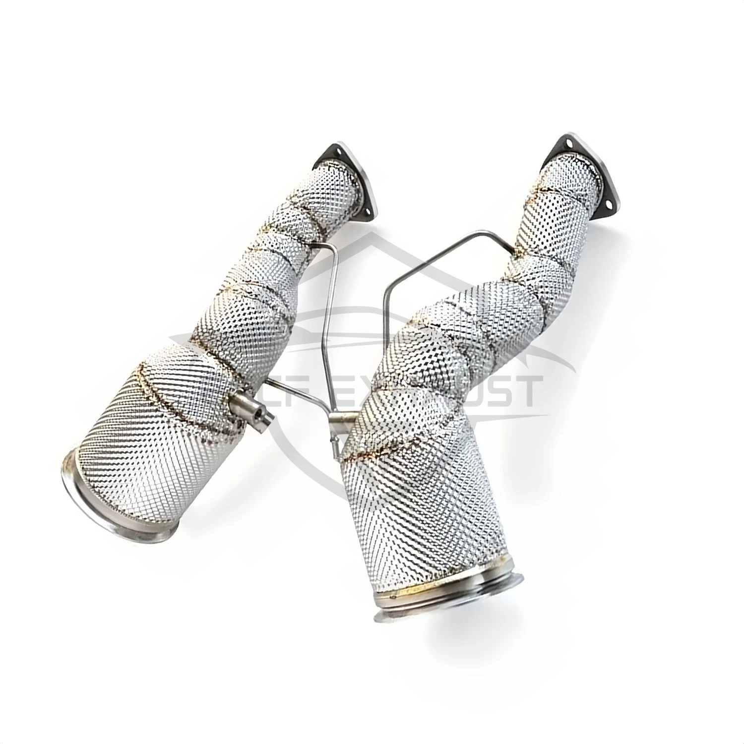 

Stainless Steel Downpipe With Heat Shield For Audi RS6 RS7 C8 4.0T Aggressive Exhaust Sound High Flow Performance Upgrade