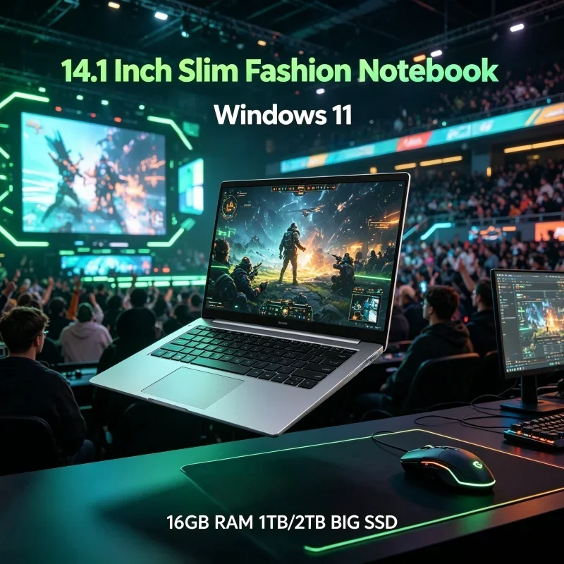 2026 윈도우 11 노트북 인텔 I7-8650U 노트북 14.1인치 16GB 램 1TB 2TB SSD 게이밍 노트북 PC