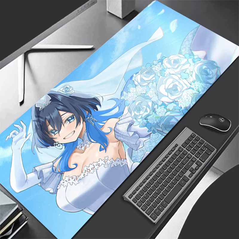 Tapis de souris motif tapis de souris en caoutchouc accessoires PC tapis de bureau antidérapant Hololive Ouro Kronii tapis de Table de bureau tapis de clavier de joueur