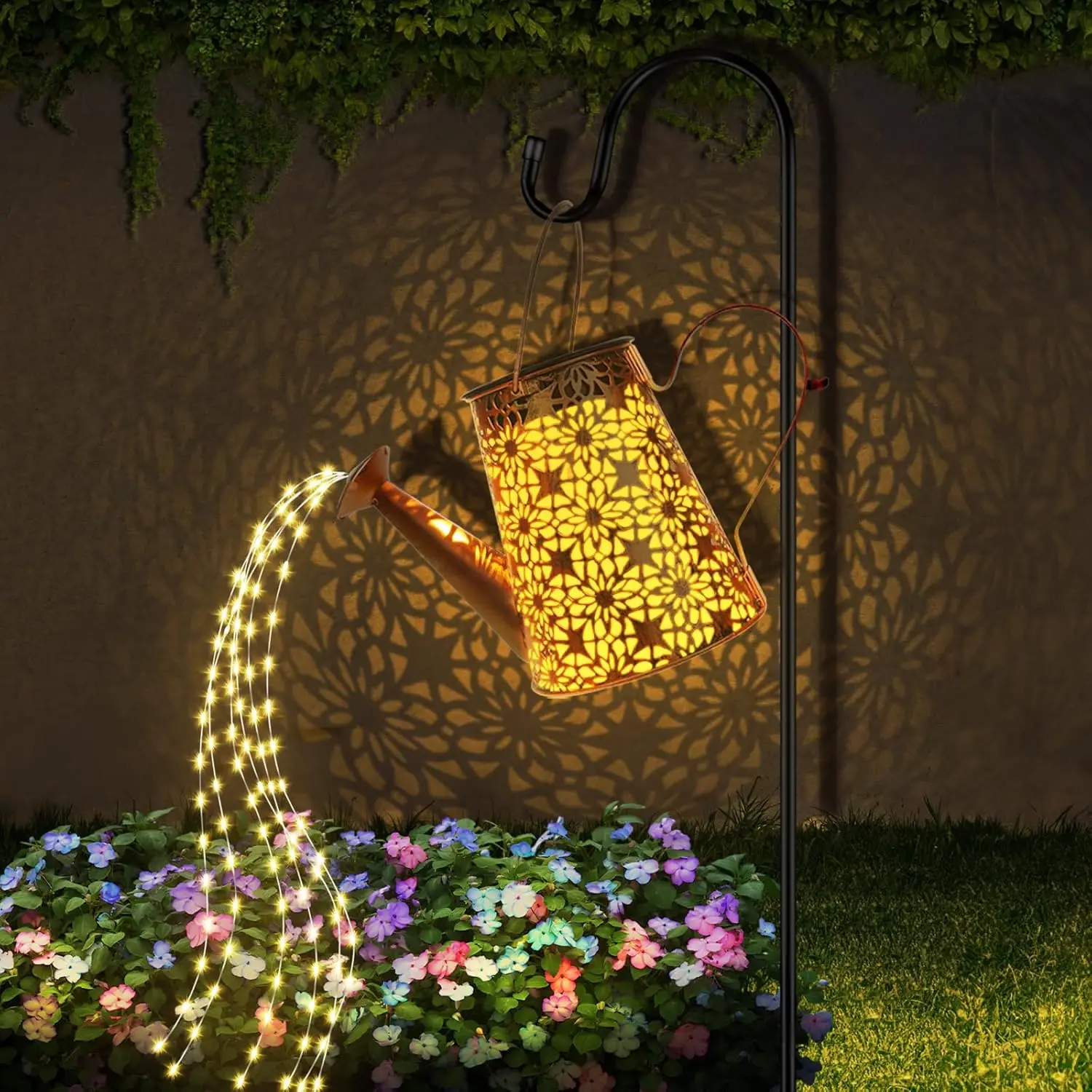 

Solar Watering Can with Lights, Waterproof Outdoor Garden Lights for Yard Patio Pathway
