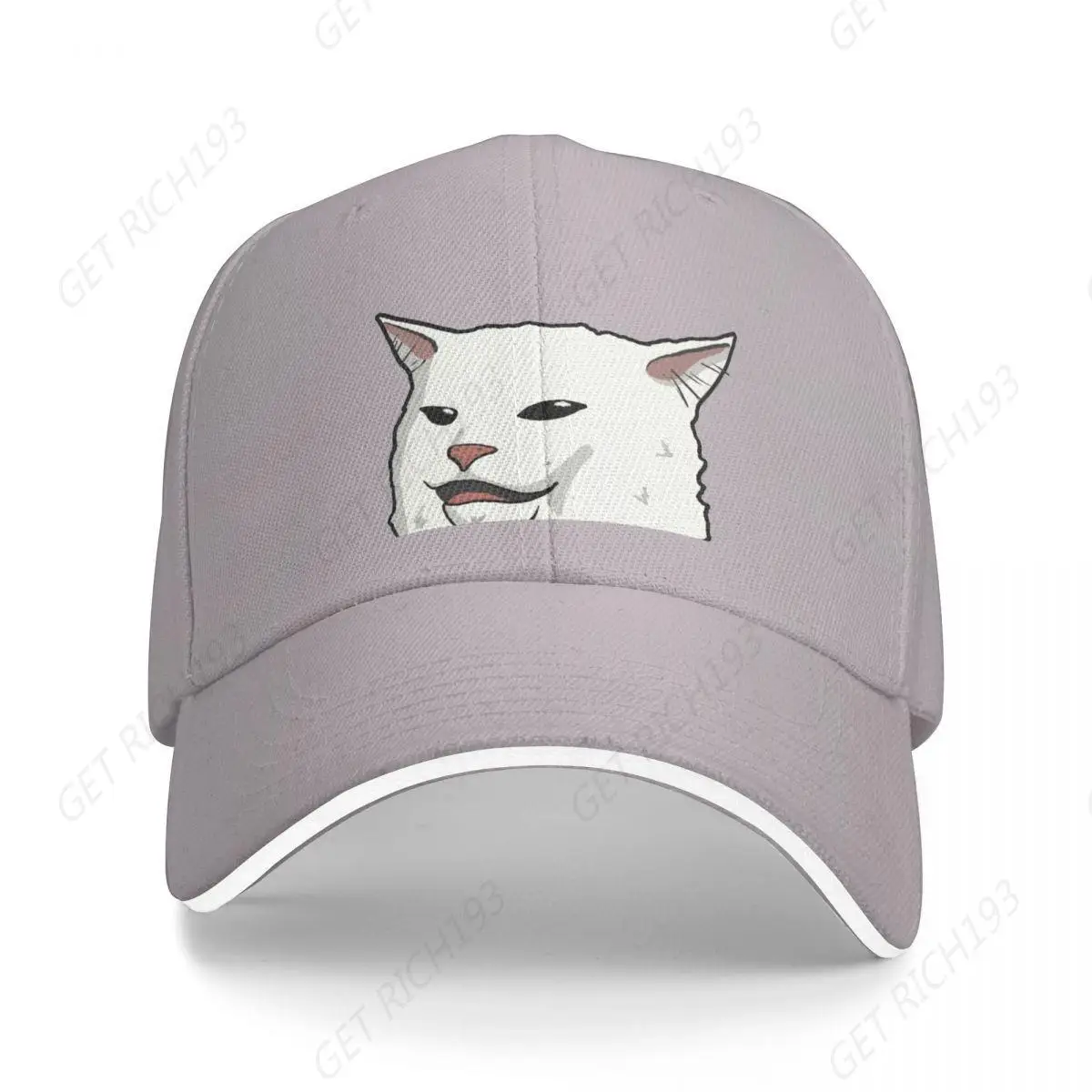 Smudge The Cat Meme Cap Baseball Cap Sun Cap Hat Girl Men Women One Size Hiking Travel Pets Owner Hats