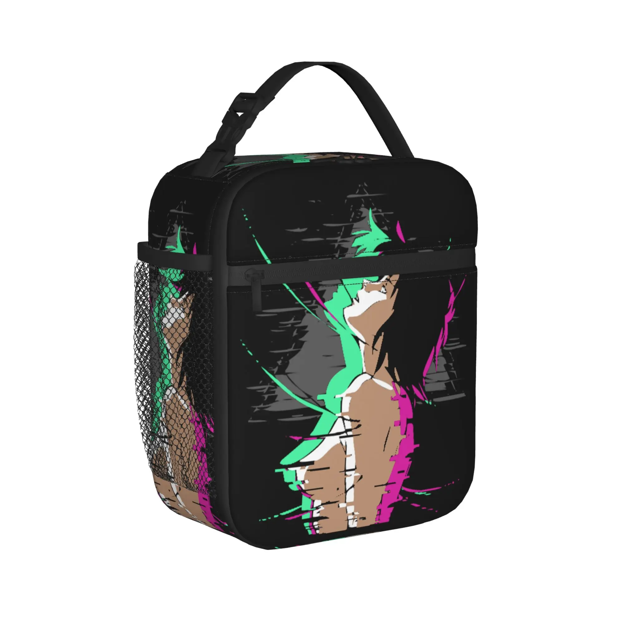 The Glitch in the Ghost Insulated Lunch Bags Large Ghost in The Shell Reusable Cooler Bag Tote Lunch Box  Food Storage Bags