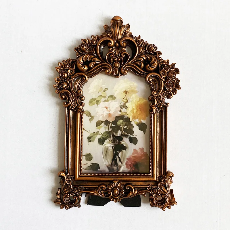 

Mutihome French Room Decoration European Resin Photo Frame Living Room Dining Room Hanging Wall Photo Frame Wall Background Wall