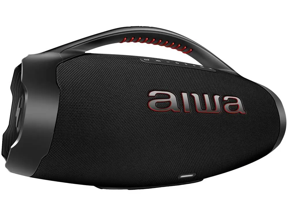 Caixa de Som Aiwa Boombox Plus AWS-BBS-01-B Bluetooth Amplificada 200W USB - Bivolt