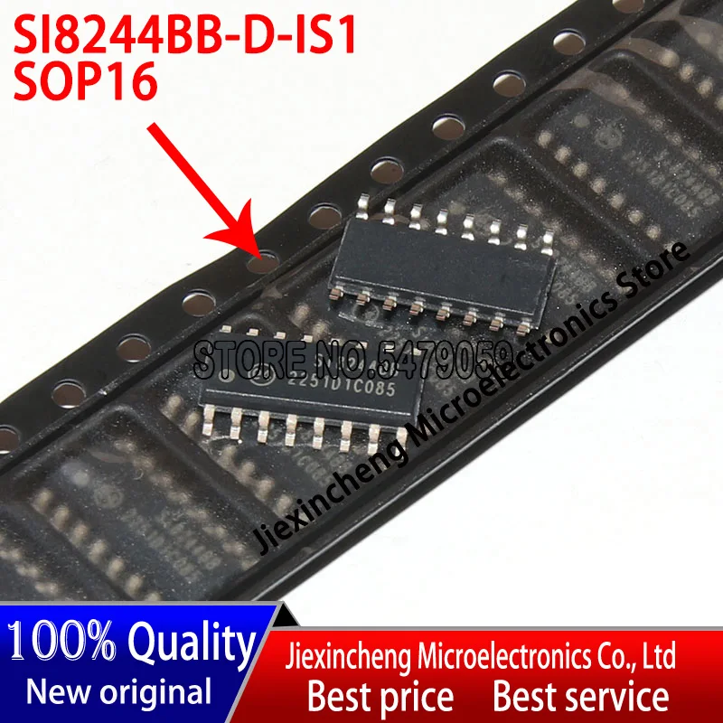 50 peças novo original si8244bb SI8244BB-D-IS1 si8244 SI8244BB-D-IS1R sop16 chip de driver de áudio classe d