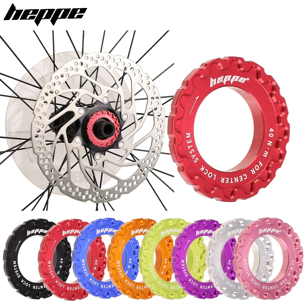 

HEPPE Bike Hub Centerlock Lock Ring MTB Road Bike Center Lock Disc locking Ring Wheelset Hub Rotor Lock Ring 7075 Aluminum alloy