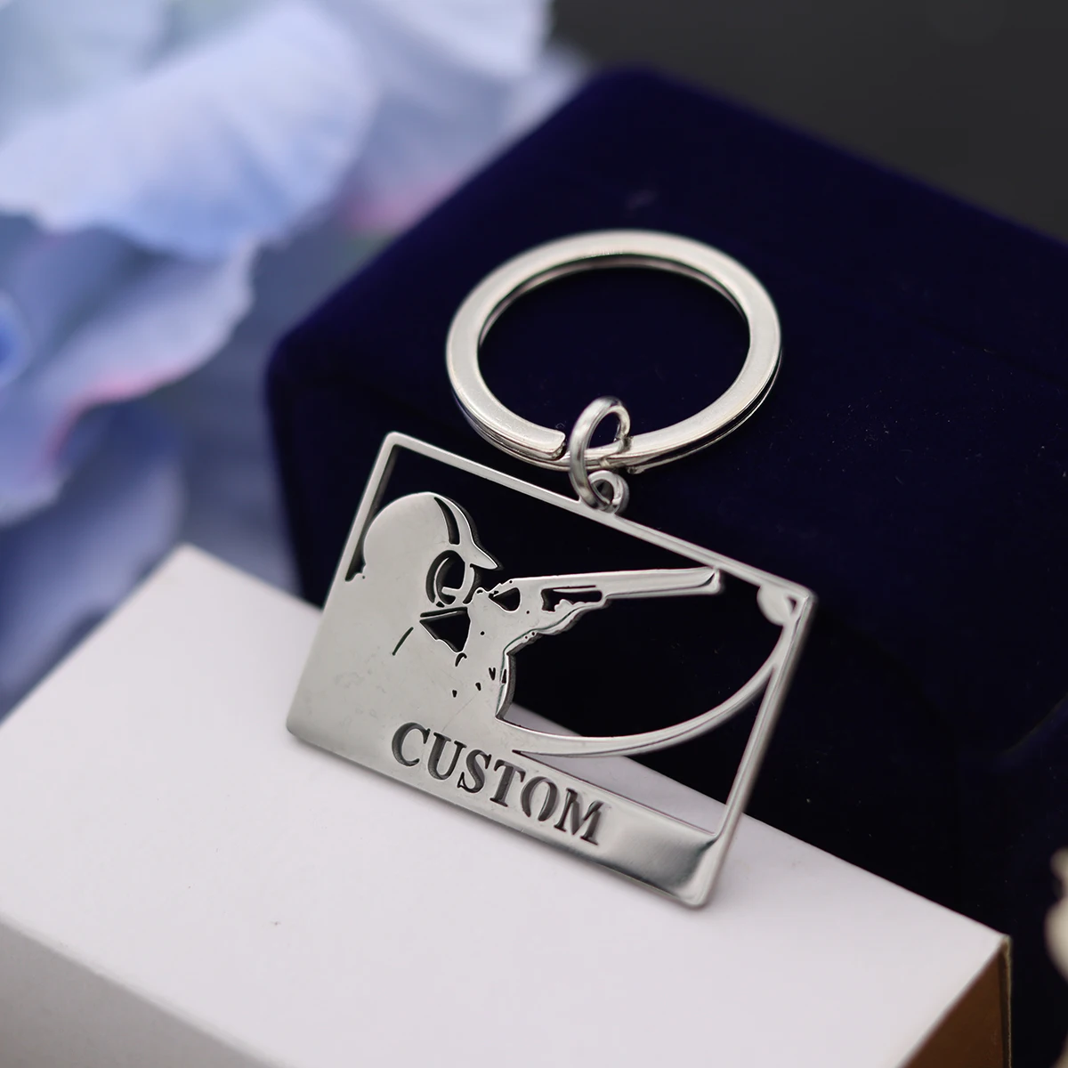 QIAMNI مخصص رقم اسم المفاتيح الفولاذ المقاوم للصدأ محفورة رسائل لوحة كيرينغ للرجال صديقها هدية عيد ميلاد مفتاح سلسلة #4