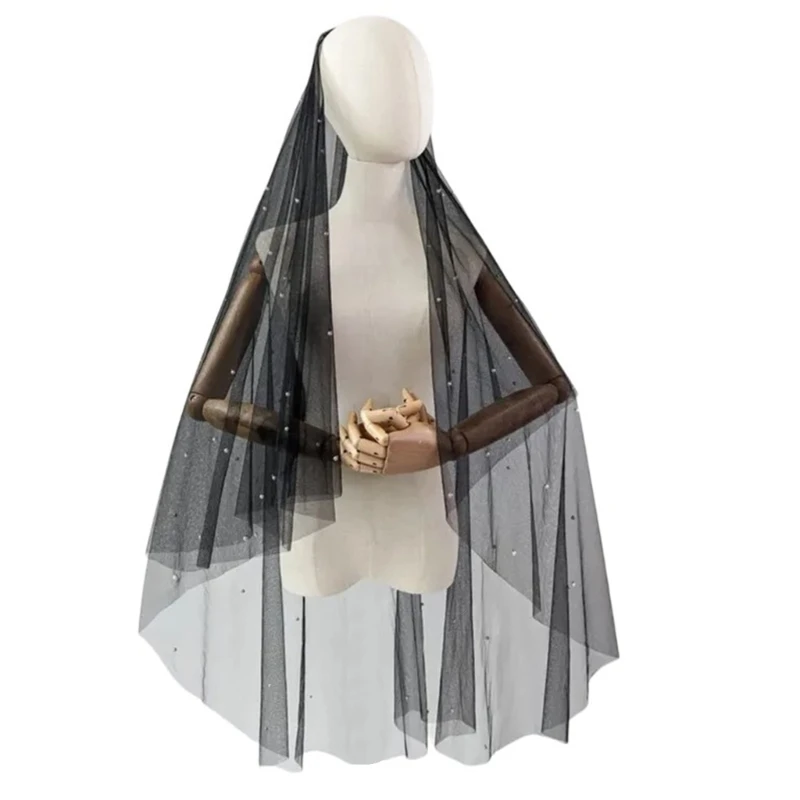 1pack Creative Cathedral Halloween Veil Engagement Decoration Dress Veil