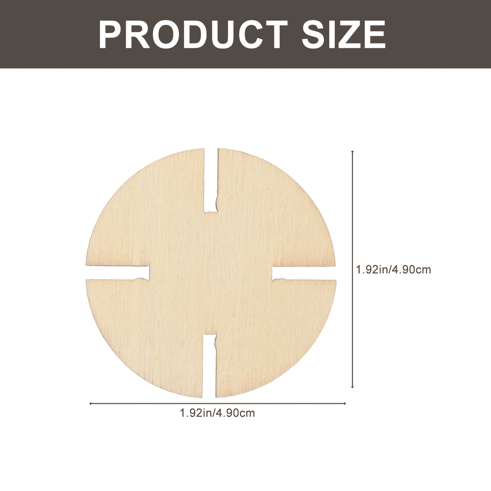 50 قطعة من قطع الألغاز الخشبية الفارغة غير المكتملة للحرف اليدوية للكتابة وتعزز إبداع المهارات الحركية للأطفال #3