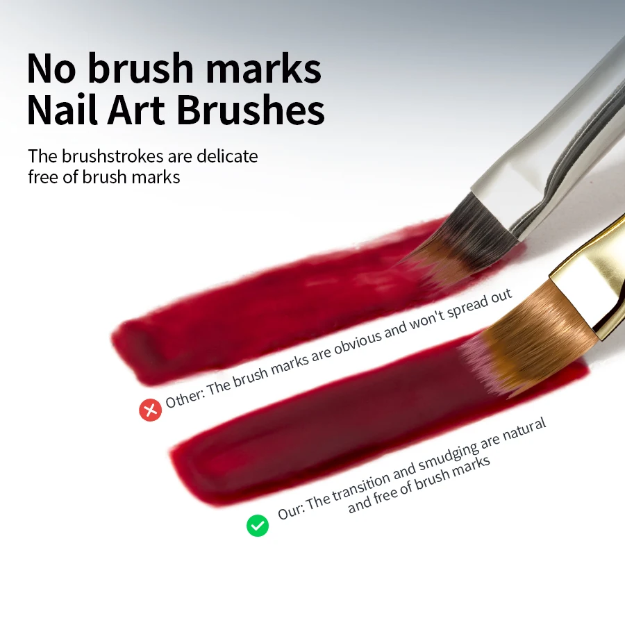 RSNAIL 1/2/5pcs Nail Art Brush Elasticity Sweep Brush DIY Gradient Nail Art Painting Pen Drawing Manicure Nail Tool Accessories