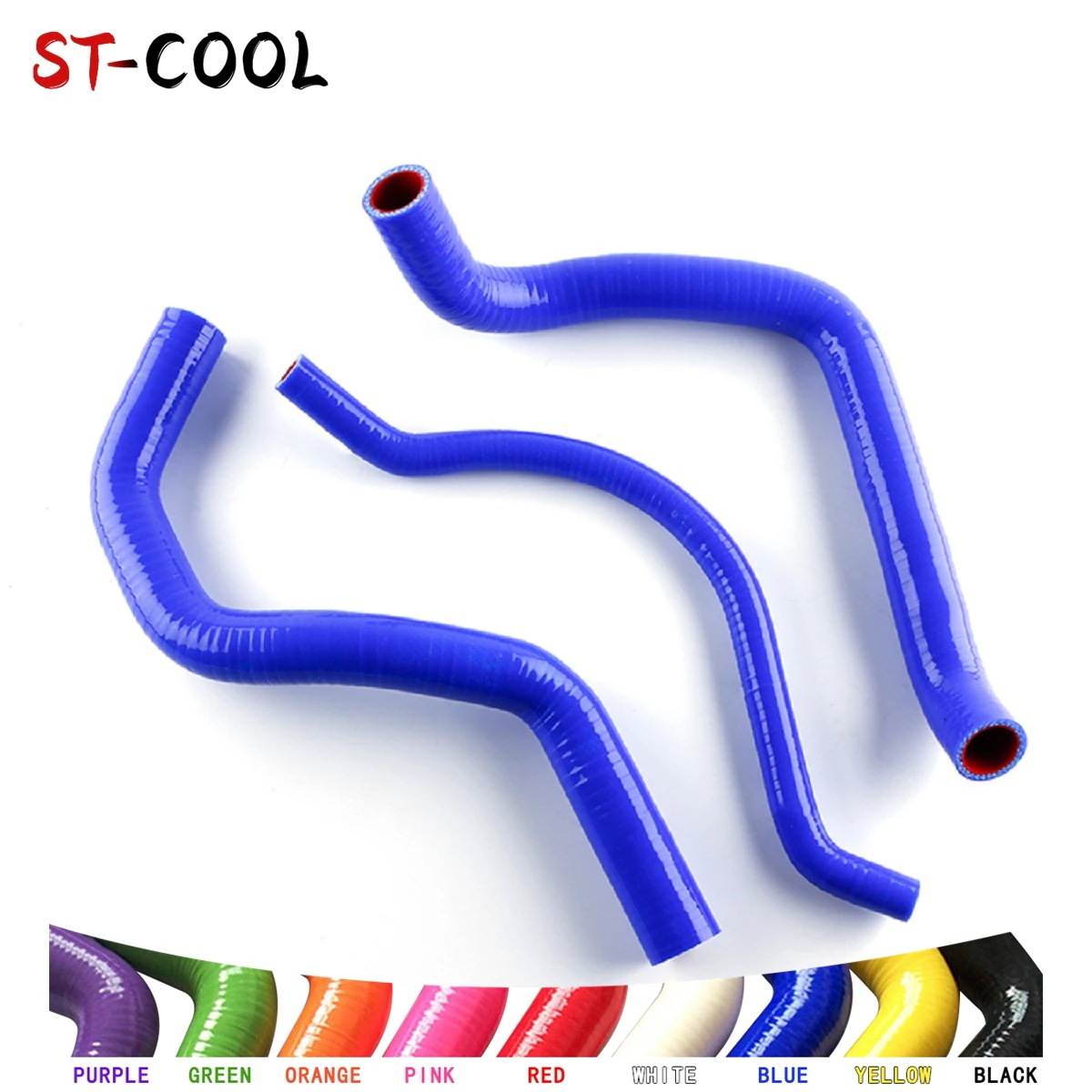 FOR SUZUKI GSXR 750 GSX R GSXR750 2000 2001 2002 2003 Radiator Coolant Hose Silicone Tube Pipe Kit 3Pcs 10 Colors