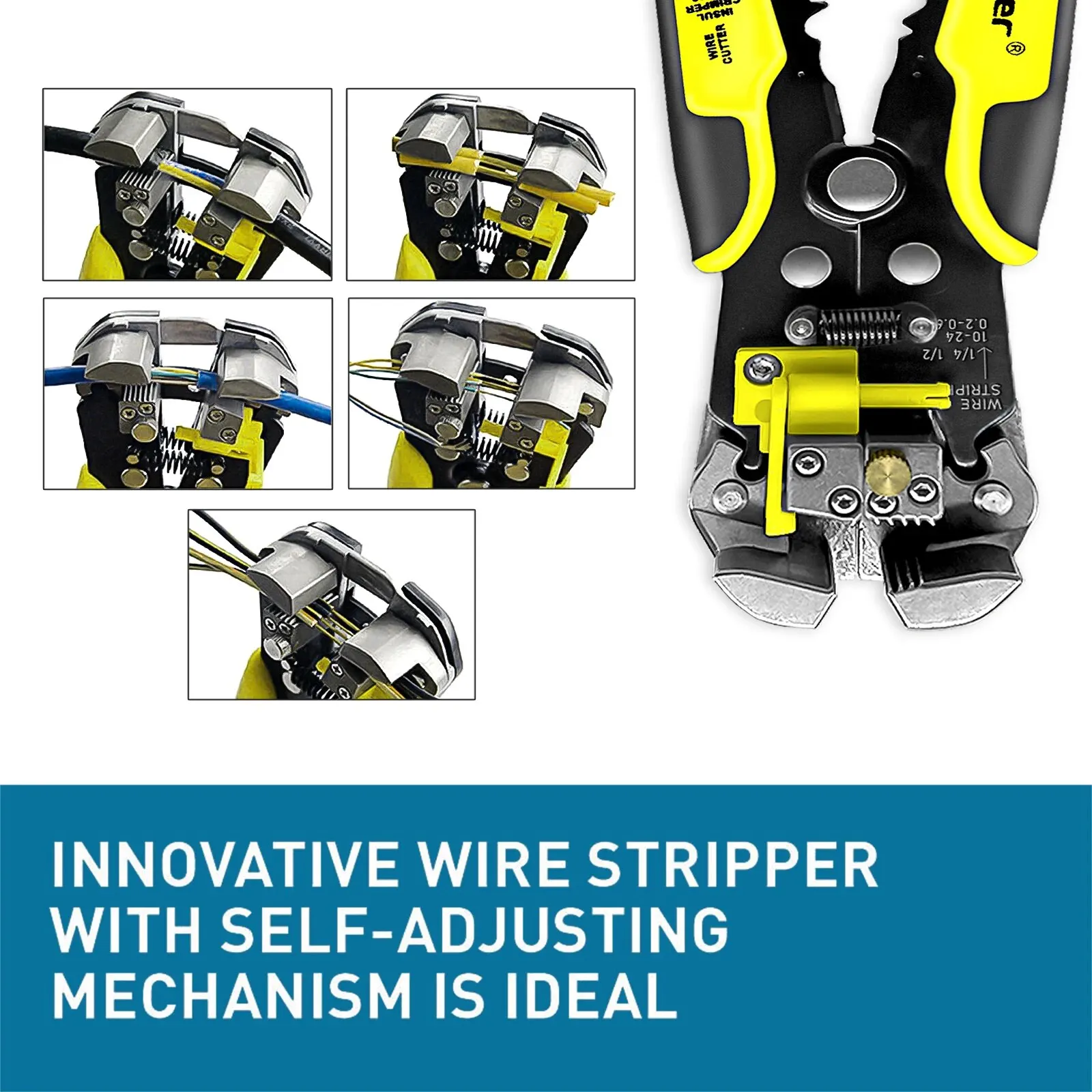 Professional Electrician Wire Tool Cable Wire Stripper Cutter Crimper Automatic Crimping Stripping Plier