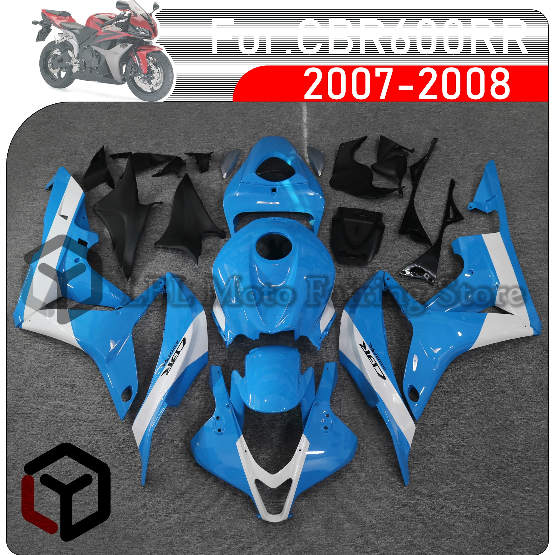 

For HONDA CBR 600RR CBR600RR F5 2007 2008 Motorcycle Fairings Injection Mold Painted ABS Plastic Bodywork Kit Sets