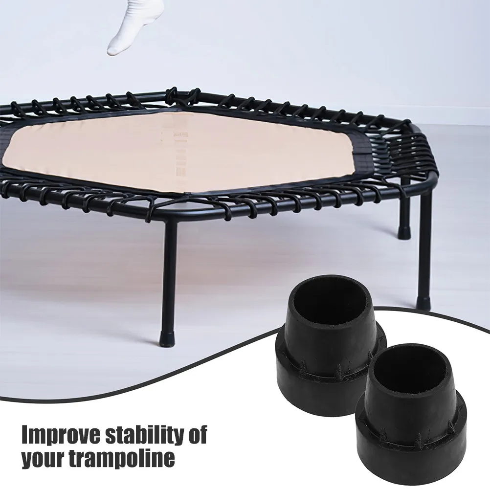 8Pcs Trampoline Foot Pad Covers High Strength Rubber Anti Slip Shock Absorbing for All Ages Trampoline Tube Leg Replacement