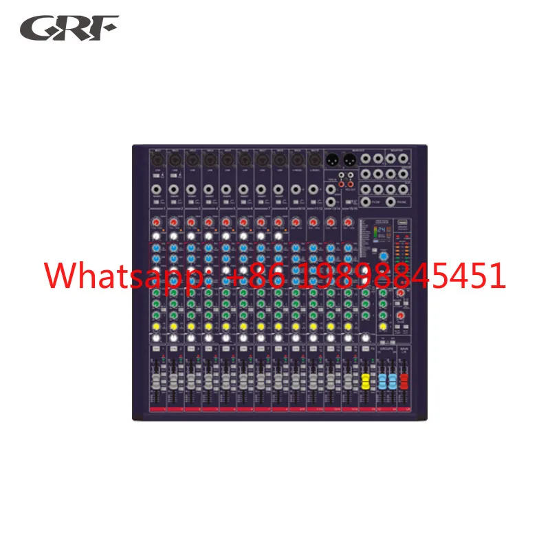 

Professional 16CH Sound Mixer With 8 High Impedance Mono Mic Input Stage Audio Console