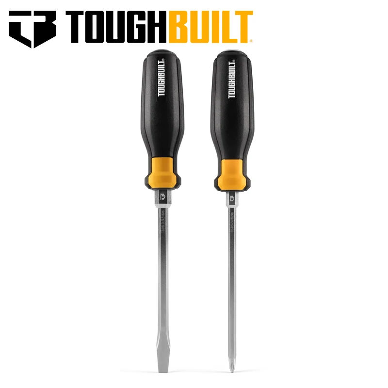 

Набор отверток для демонтажа TOUGHBULIT TB-H5S2-D, 2 шт., стальные торцевые заглушки, хромированный стальной хвостовик, прочный и долговечный ручной инструмент