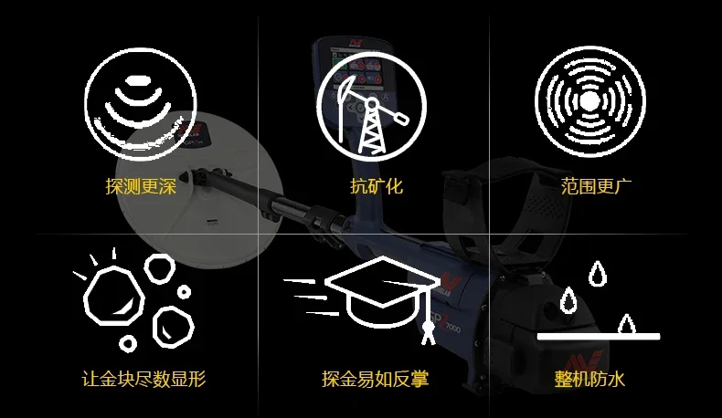 Australien Schatz Original importierter Golddetektor SDC2300 Unterwasser-Profi-Detektor