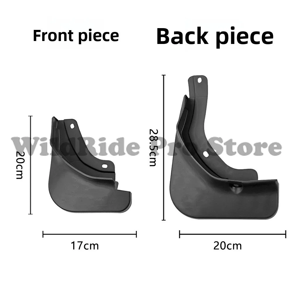 اللوحات الأمامية والخلفية لسيارة Dongfeng Voyah Free Car PP حاجز مطاطي ناعم مشاعل حماية سهلة التركيب #5